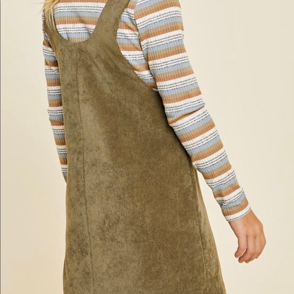 Olive Me Corduroy Overall Dress - SOLD OUT - Picture 2 of 2